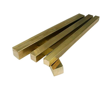 Латунный квадрат для строительства 21х21 мм ЛС58-3 ГОСТ Р 52597-2006