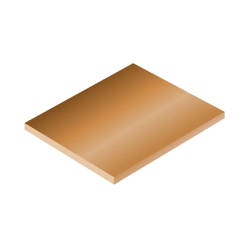 Плита бронзовая БрАЖМц10 45х300х500 мм ГОСТ 18175-78 для втулок  ОборонСпецСплав