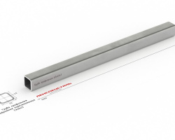 Труба профильная 40х40х3 6м ст1пс